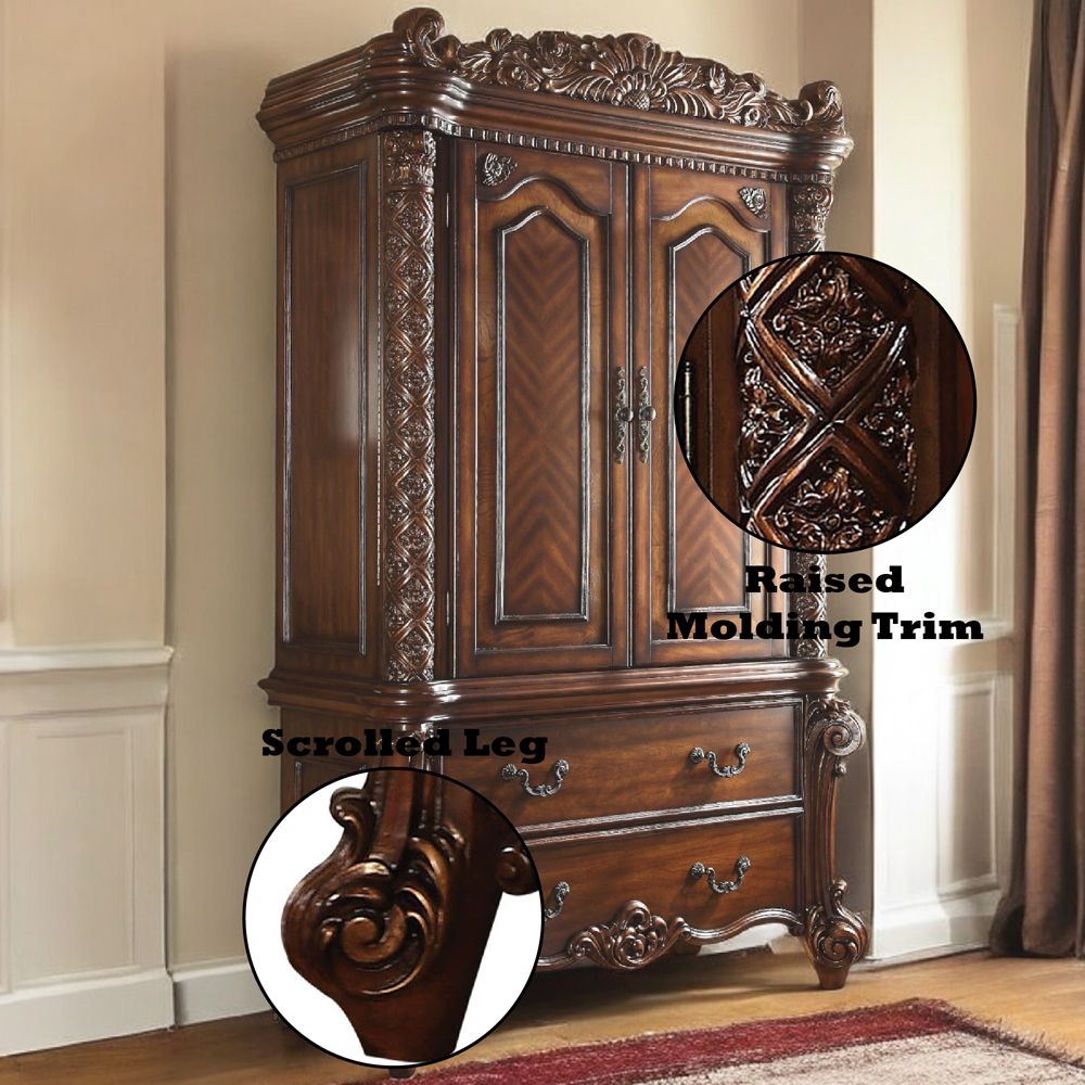 Vendome Wardrobe/TV Armoire – features callout