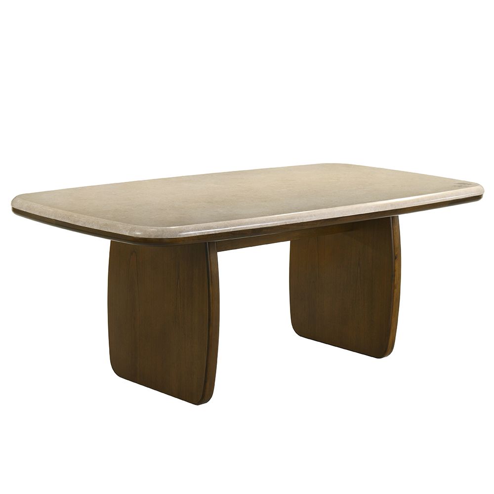 Kasha Dining Table with Natural Marble Top