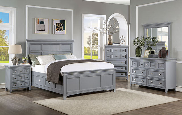 Castlile Night Stand, Gray - view 2