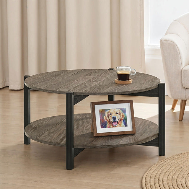 Hyde Round Coffee Table, Dark Gray - view 10