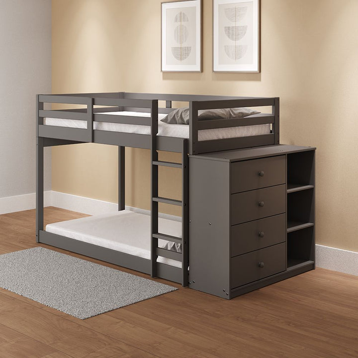 Gaston Twin/Twin Bunk Bed W/4 Drawers &amp; 3 Compartments – view 8
