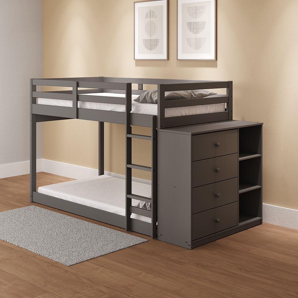 Gaston Twin/Twin Bunk Bed W/4 Drawers & 3 Compartments – view 8