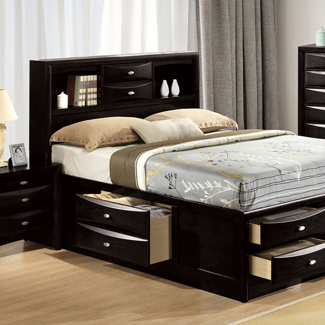 Zosimo 4 Pc Queen Bedroom Set, Black