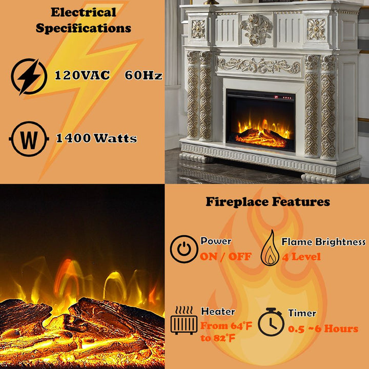 Vendome Fireplace – features callout