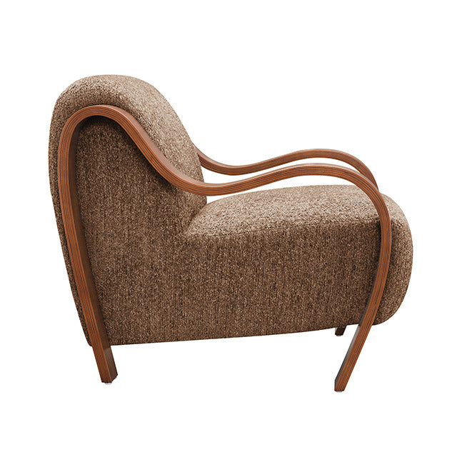 Niari Accent Chair, Caramel Brown - view 3