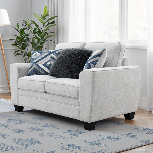 Enea Loveseat, Light Gray - view 4