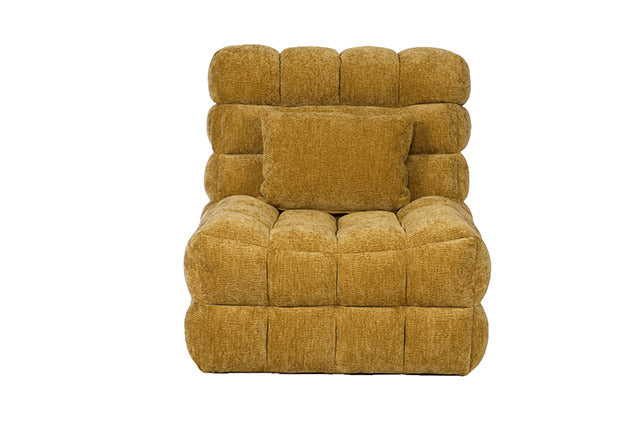 Kamili Massage Chair, Yellow - view 3