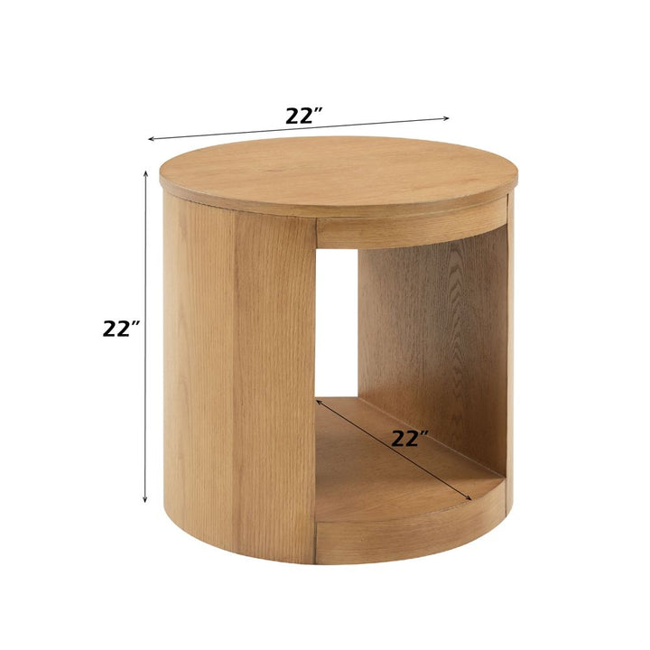 Zoey End Table – dimensions diagram