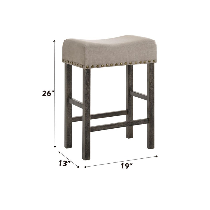 Martha II Counter Height Stool (Set-2) – dimensions diagram