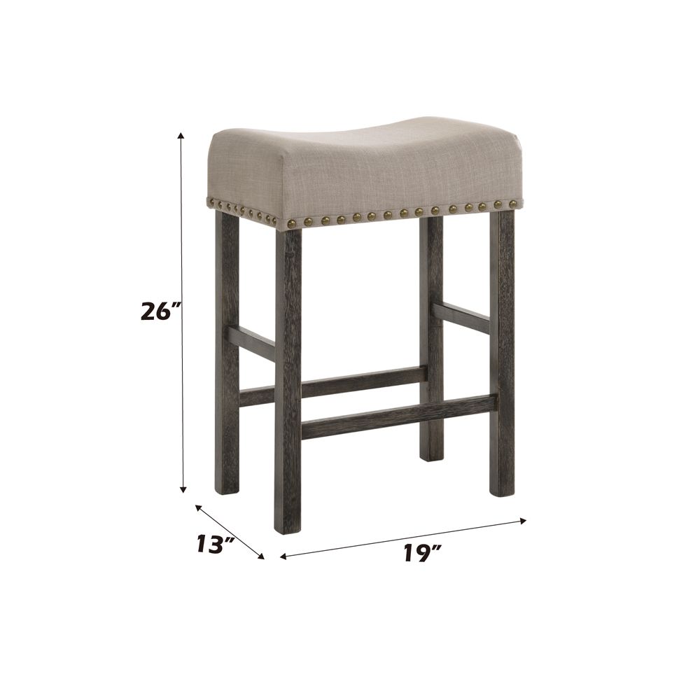 Martha II Counter Height Stool (Set-2) – dimensions diagram