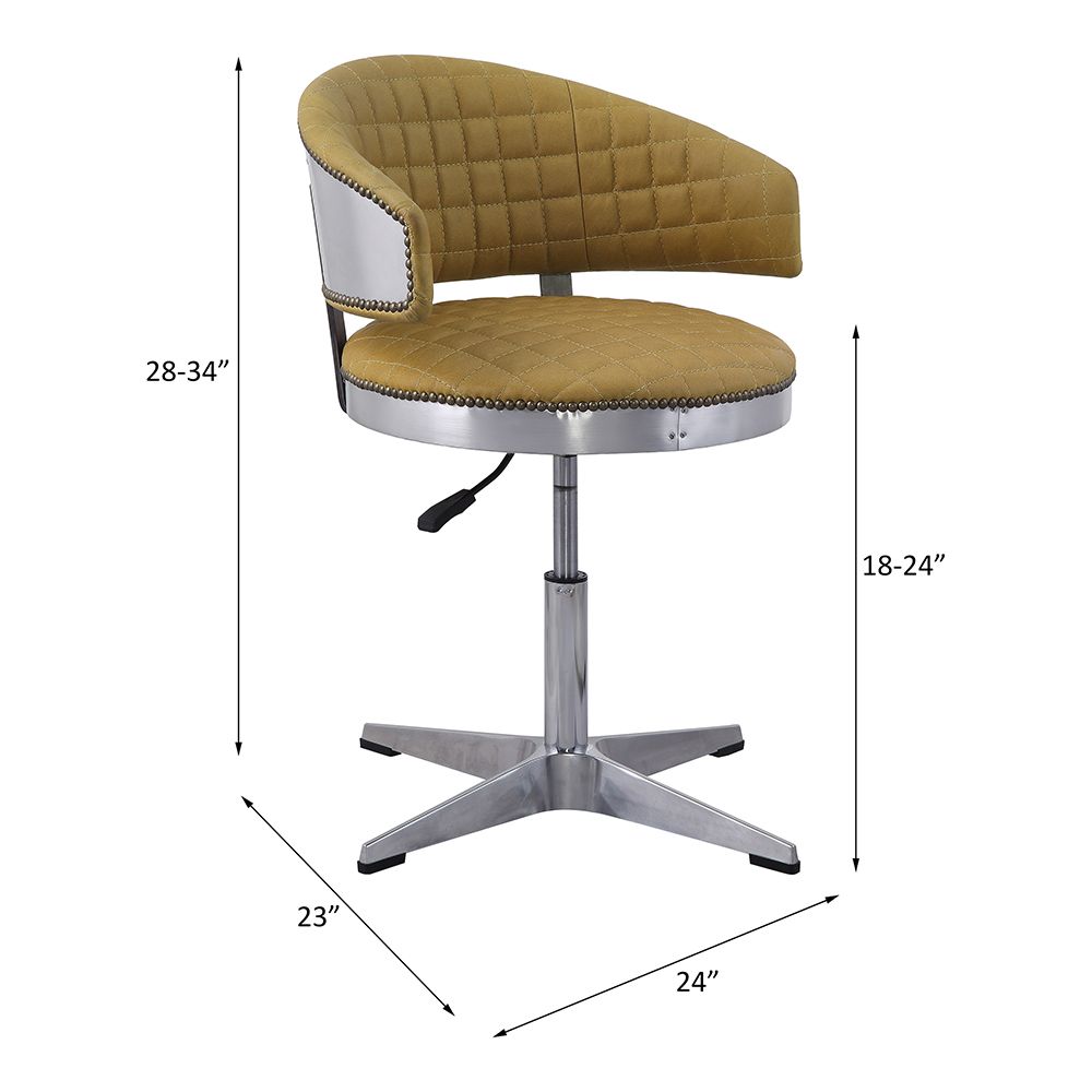 Brancaster Adjustable Stool W/Swivel – dimensions diagram