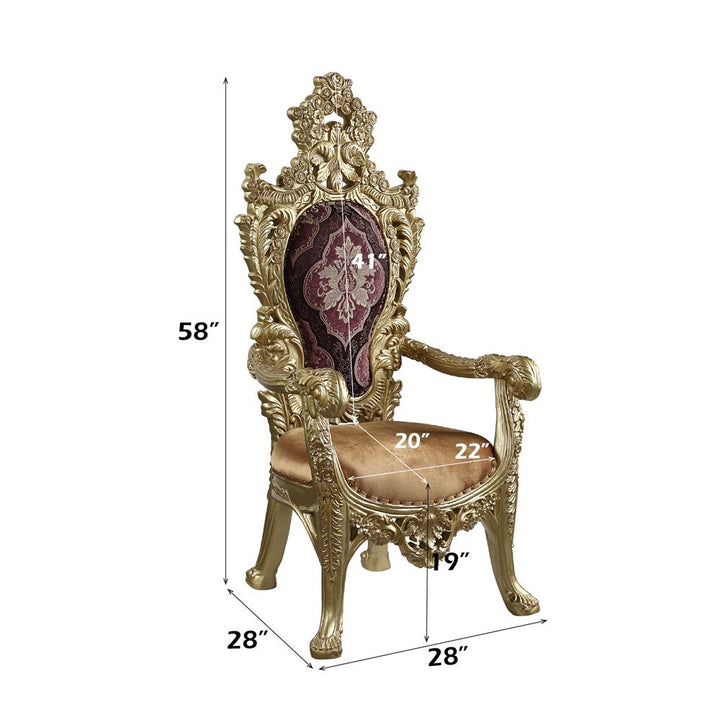 Bernadette Arm Chair (Set-2) – dimensions diagram
