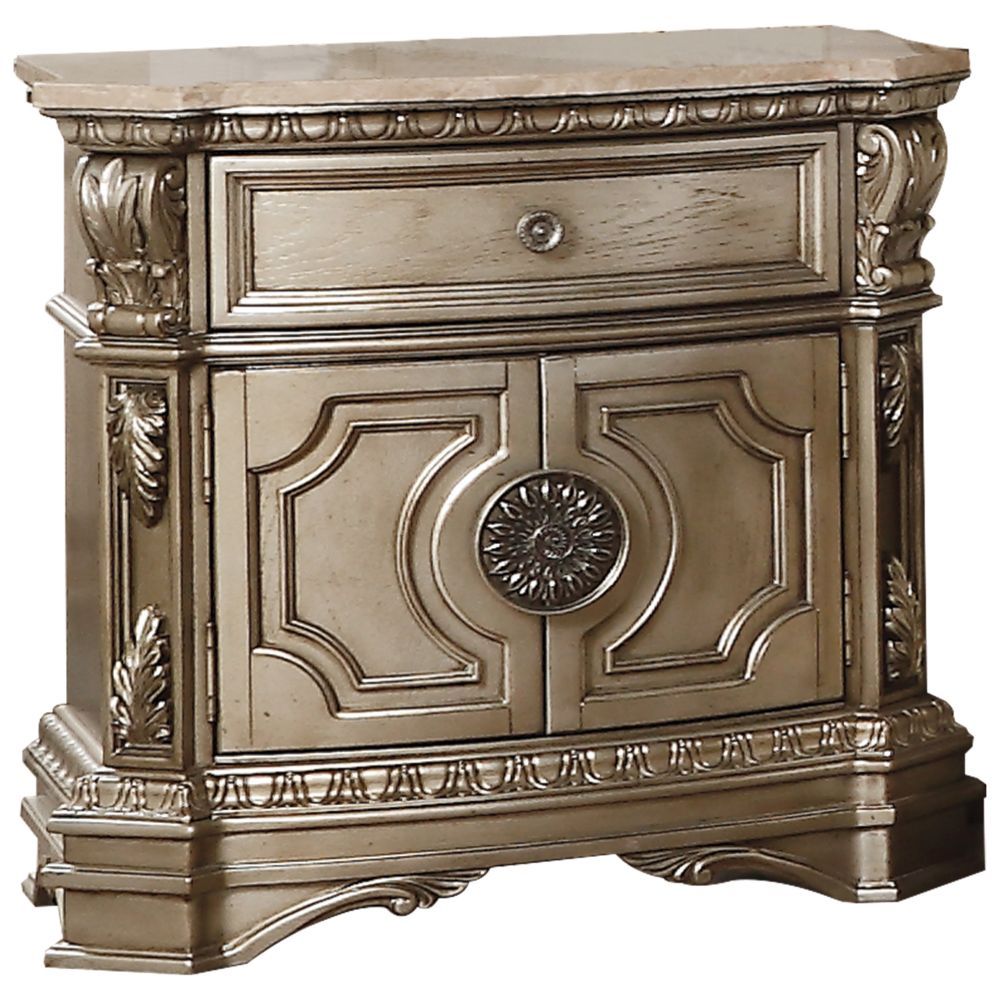 Northville Nightstand W/Marble Top