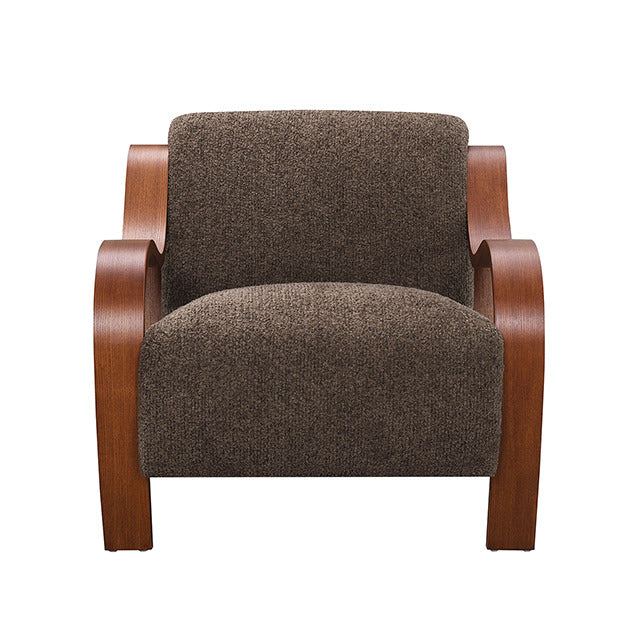 Niari Accent Chair, Deep Brown - view 2
