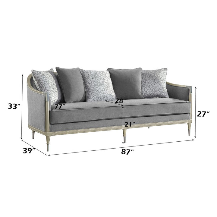 Fernando Sofa with 5 Pillows