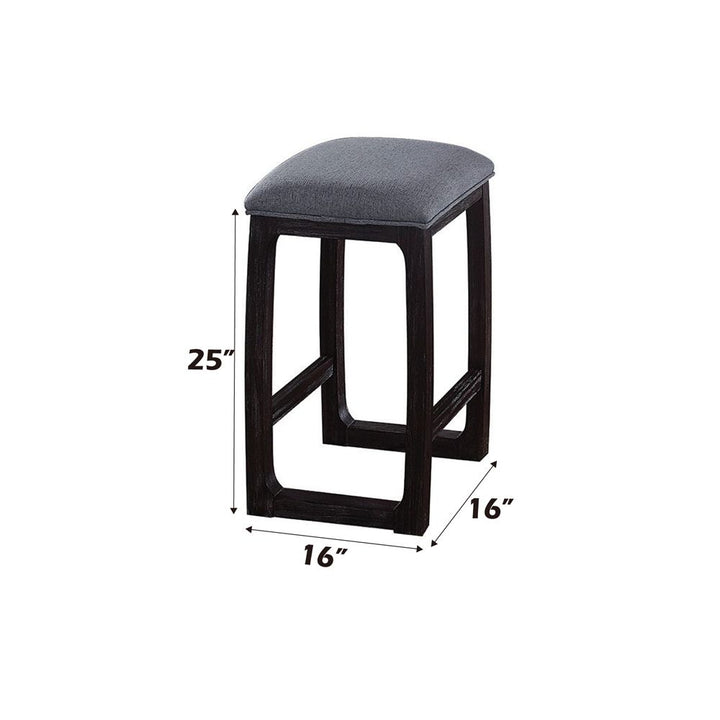 Razo Counter Height Stool – dimensions diagram