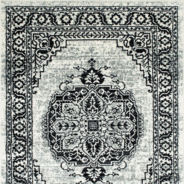 Serang Area Rug, Gray/Black