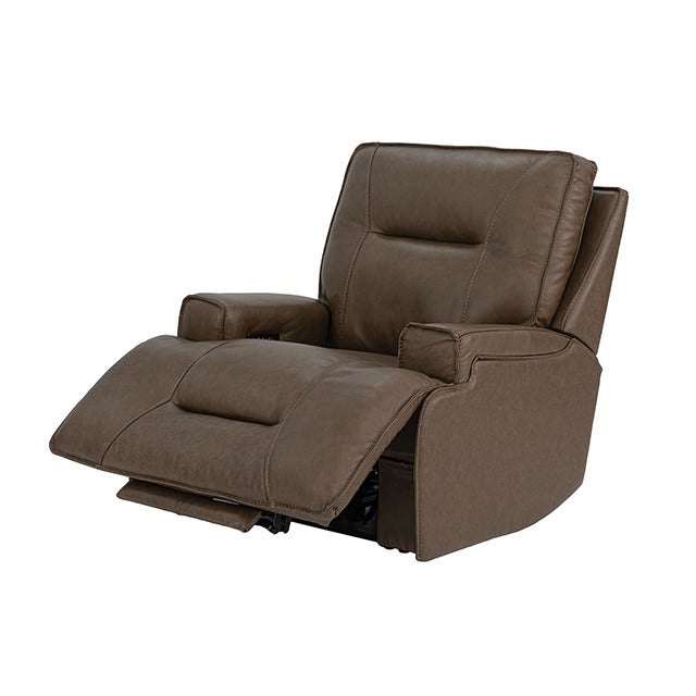 Dallas Oversized Power Recliner, Cocoa Brown