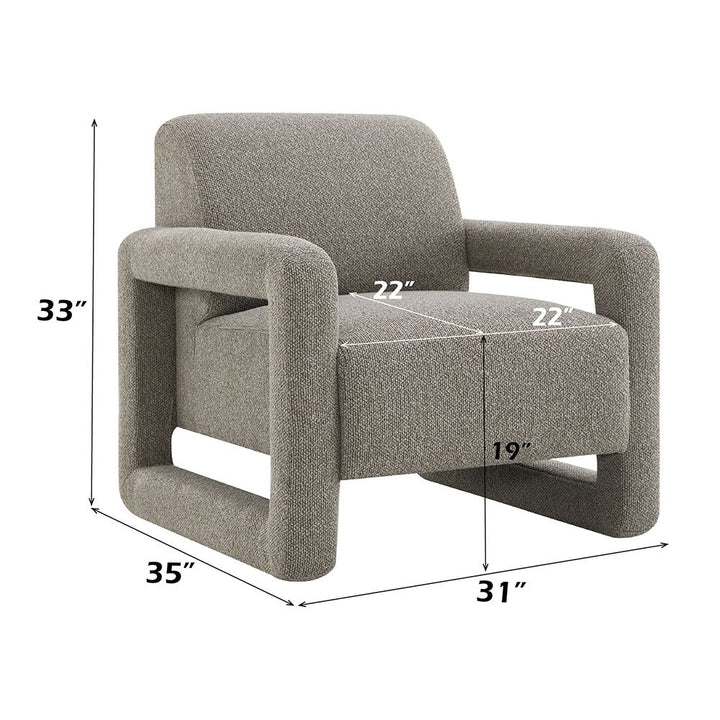 Glenda Accent Chair – dimensions diagram