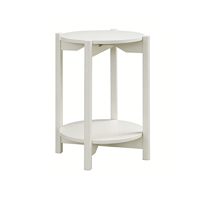 Hyde Round End Table, White