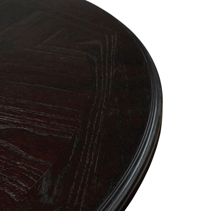 Gia 5 Pc 47" Round Dining Table &amp; 4 Chairs-Ebony