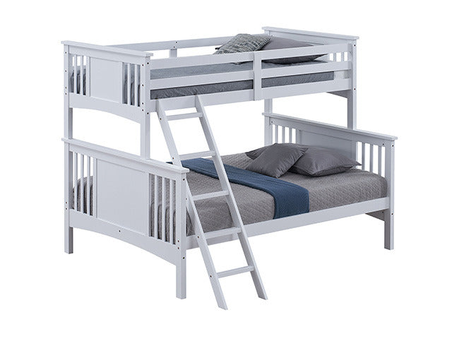 Spring Creek Twin/Full Bunk Bed, White