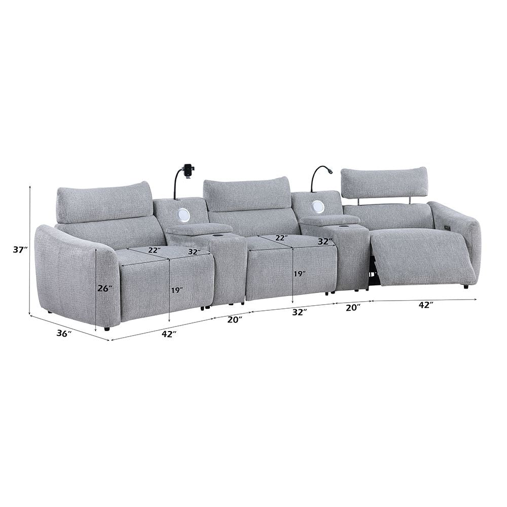 Fullar Modular Console w/Wireless Charger – dimensions diagram
