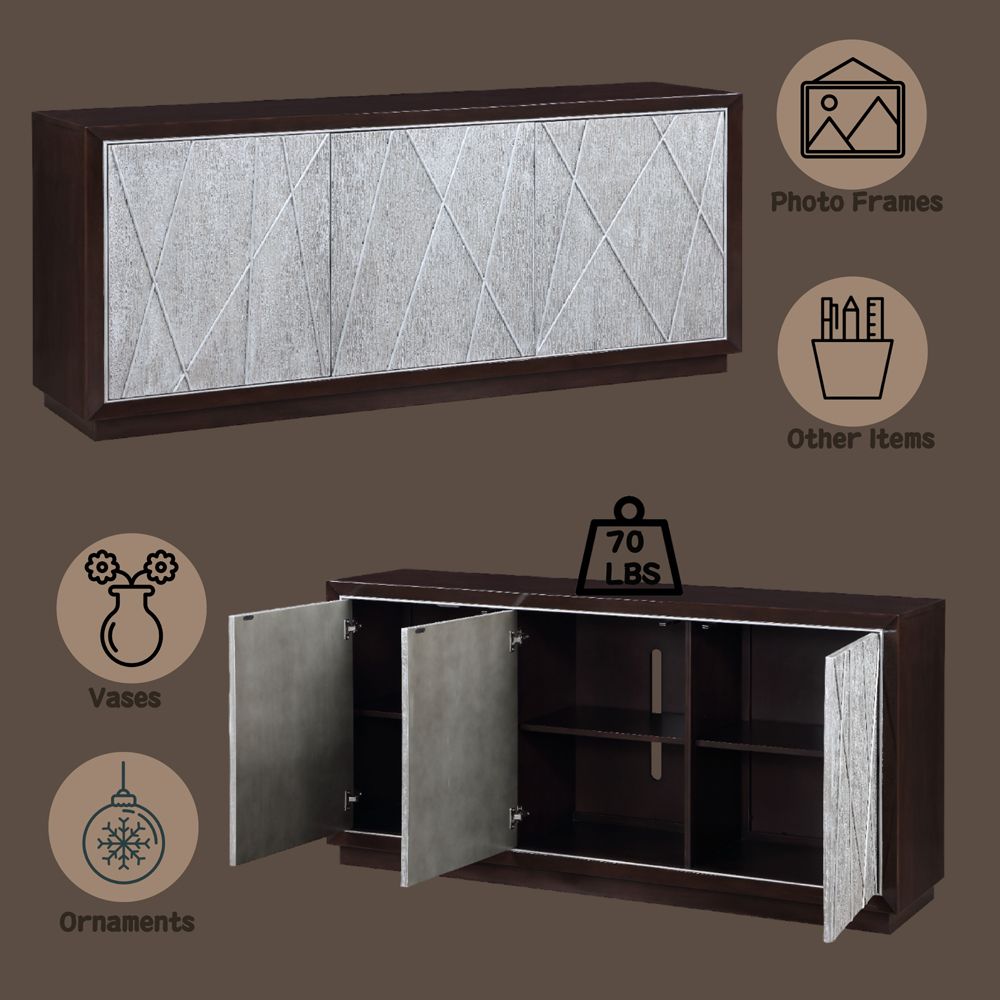 Geranio Console Cabinet – features callout
