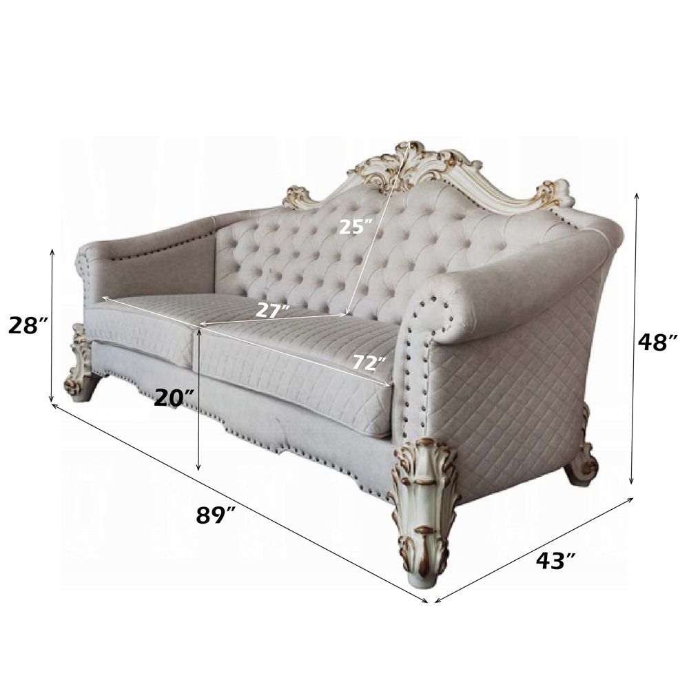 Vendome II Sofa with 6 Pillows
