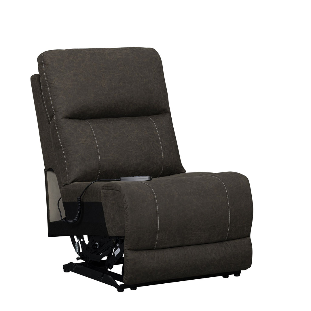 Gaia Armless Recliner W/pwr Hr, Fr, Massage, Heat-Sable