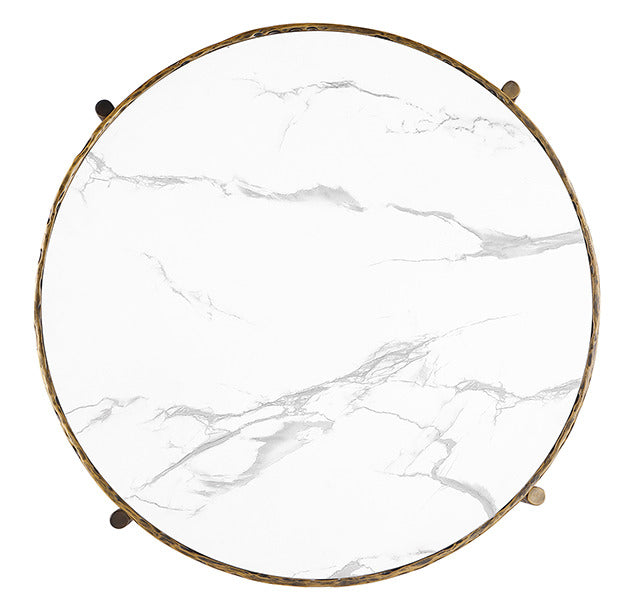 Kerna Coffee Table, Matte Gold - view 2