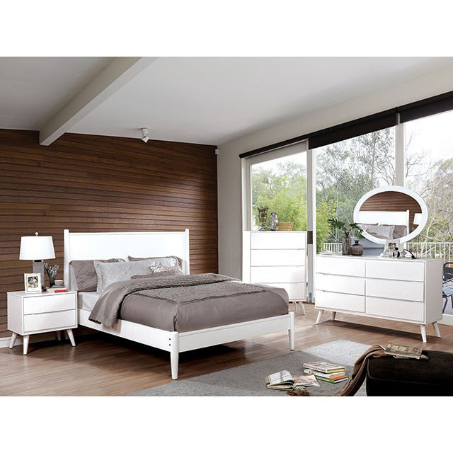 Lennart 5 Pc Queen Bedroom Set, White - view 3