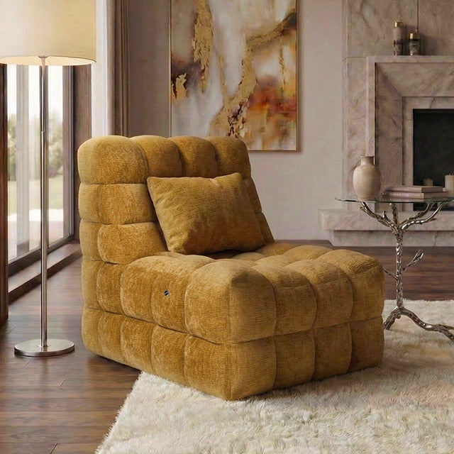 Kamili Massage Chair, Yellow - view 5