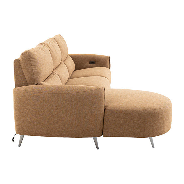 Galten Power Sectional, Brown - view 5