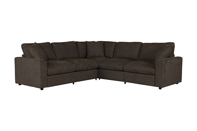 Crowle Sectional, Cocoa Brown