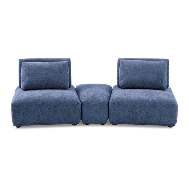 Stavanger Curved 2-Seater W/ Ot, Blue