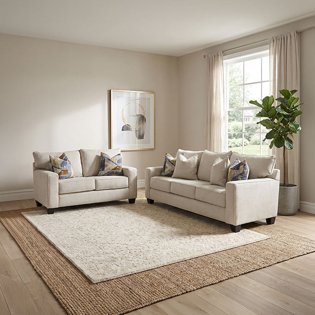 Harrow Sofa + Loveseat, Linen Beige