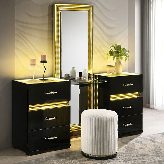 Lucida Vanity Set W/ Stool - view 6