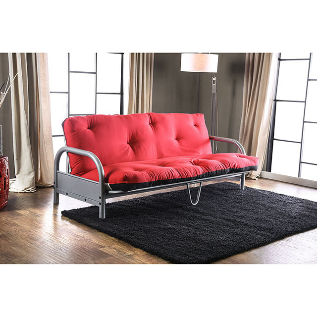Aksel Futon Mattress, Black/Red - view 2