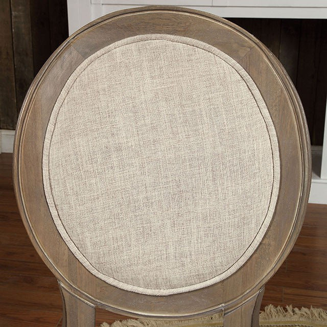 Kathryn Side Chair, Rustic Oak/Beige - view 3