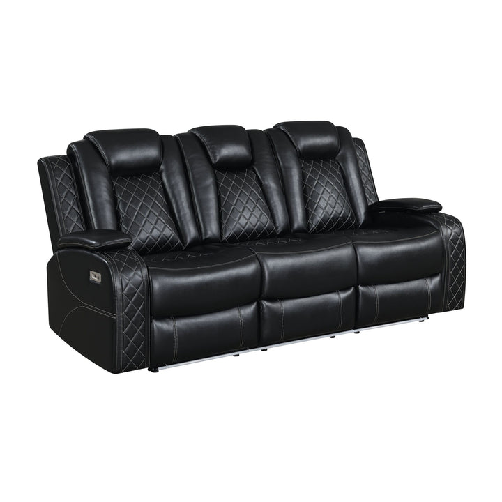 Orion Ii Sofa W/ Pwr Fr &amp; Hr-Black