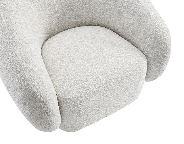 Savino Swivel Chair, Beige - view 2