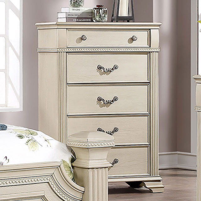 Pamphilos Chest, Antique White