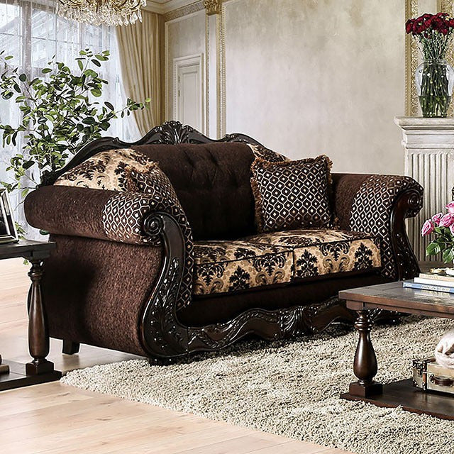 Ronja Love Seat, Dark Brown