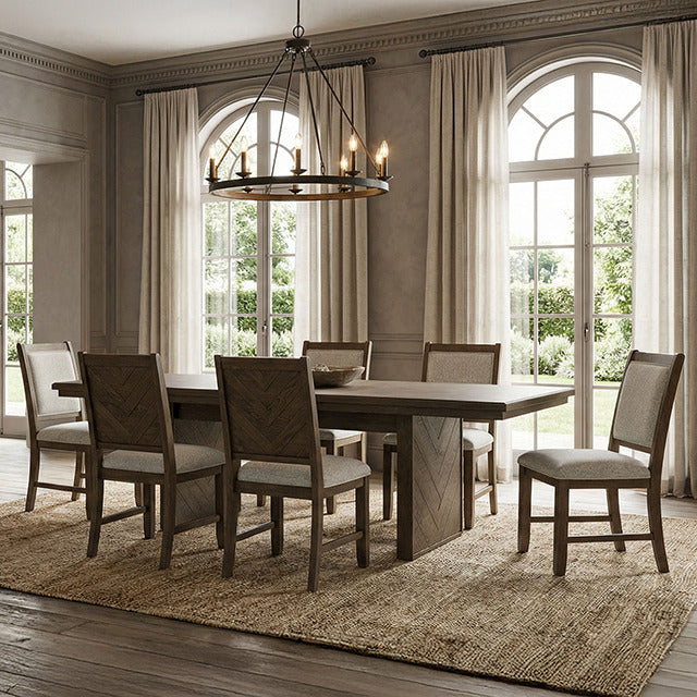 Casoria Dining Table, Dark Walnut - view 6