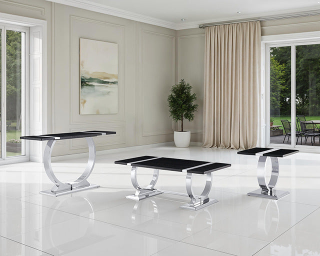 Horsham Coffee Table, Silver/Black - view 5