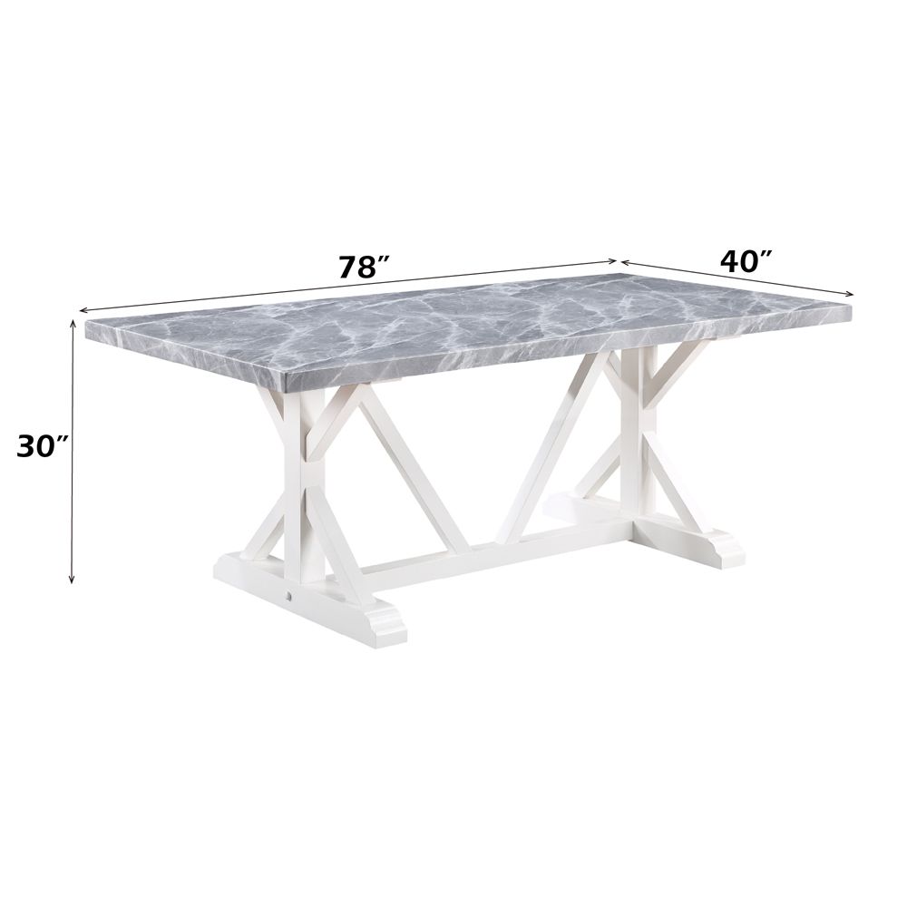 Hollyn Dining Table with Engineered Stone Top