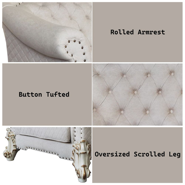 Vendome II Chair W/2 Pillows – features callout