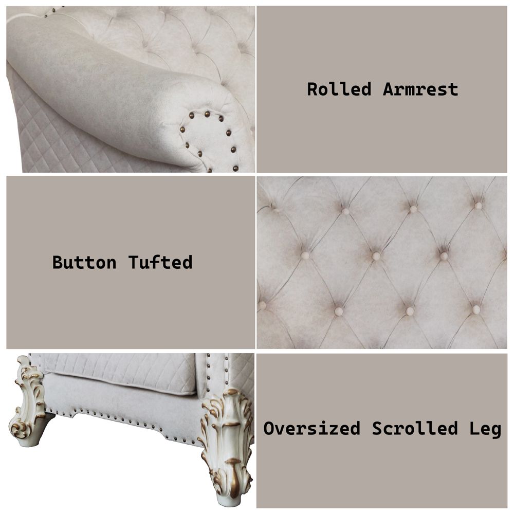 Vendome II Chair W/2 Pillows – features callout