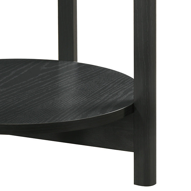 Hyde Round End Table, Black - view 4